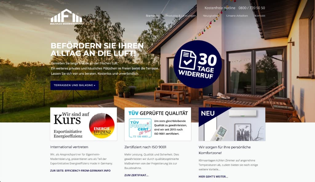 Demo picture of Multiflex Modernisierung
